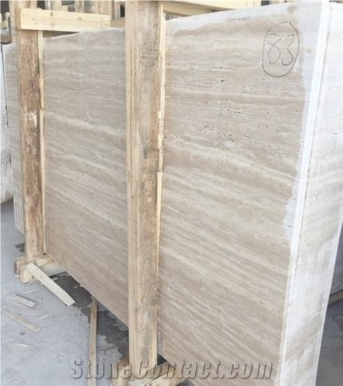 Factory Supply White Travertine Stone Flooring Tile