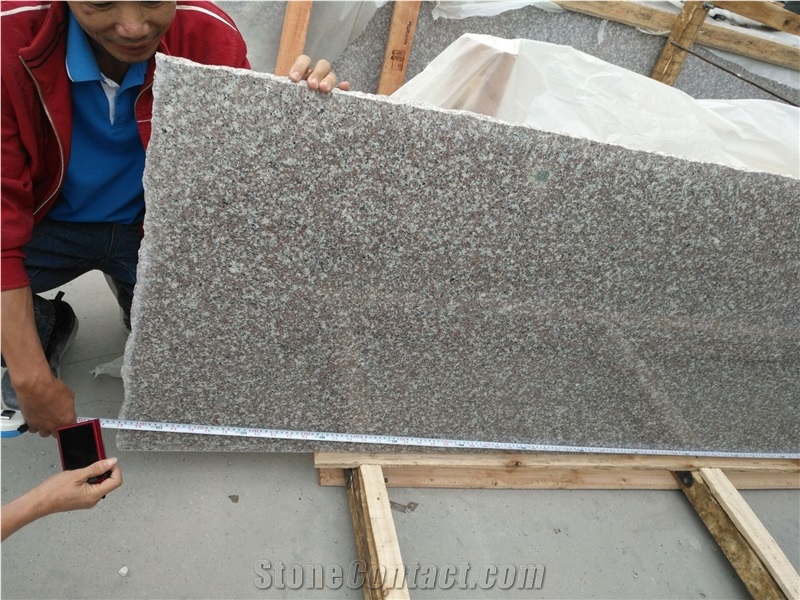 Factory Directly Offer Luoyuan Bainbrook Brown,Black Spots Brown Granite G664 Polished Big 2cm Thick Slab Tile Wall