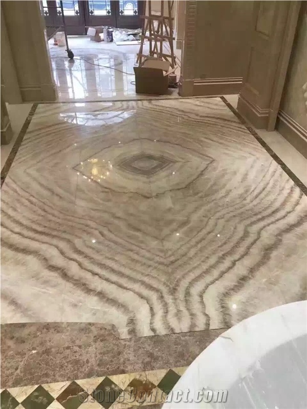 China Beige Onyx/Wood Vein/Beige Wooden Onyx/Polished Slabs&Tile/Wall&Floor Covering/Backgroud/Backlit
