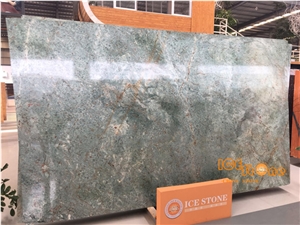 China Polished Bronze Age Granite Tiles & Slabs/Tv Set Wall/Floor Covering/Large Quantity Chinese Green Granite for Project