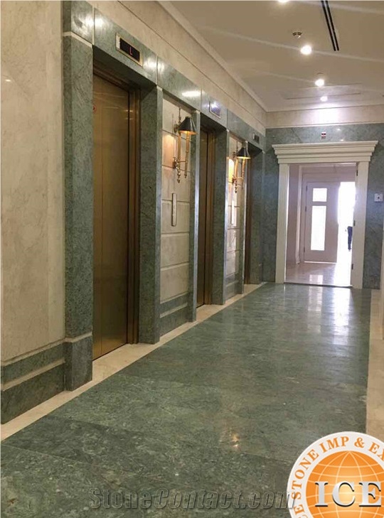 China Polished Bronze Age Granite Tiles & Slabs/Tv Set Wall/Floor Covering/Large Quantity Chinese Green Granite for Project