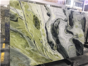 Green Beauty/Bookmatch Marble/Green Jade/China Polished Slabs/Tiles/Tv Wall Set/Natural Stone Products/Blocks Available/Customized Size/Own Quarry