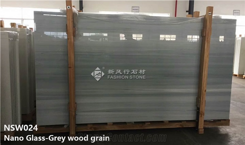 Carrara White, Nano Glass, Crystallized Glass Stone,Slabs, Tiles
