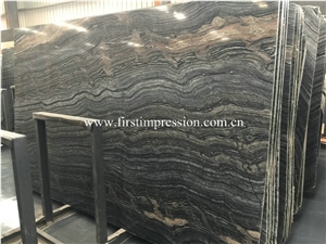 Ancient Wood Vein Slabs /Silver Wave /Black Wooden /Zebra Black /Antique Serpenggiante /Antique Wood /Black Wood /Black Serpenggiante Slabs