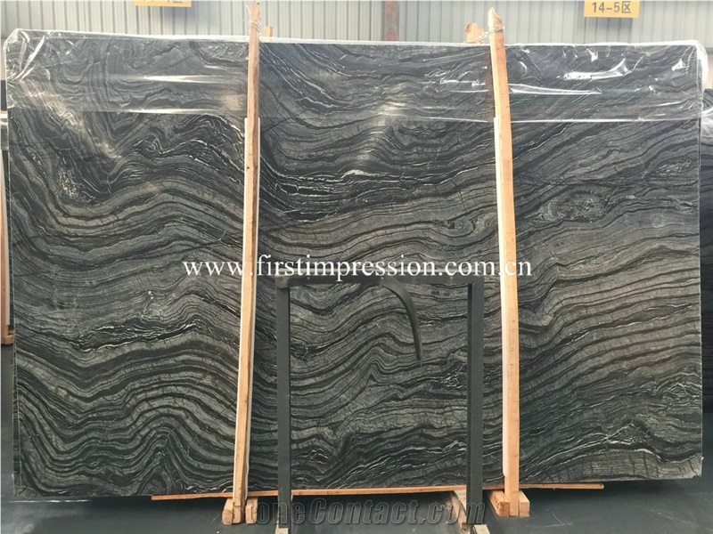 Ancient Wood Vein Slabs /Silver Wave /Black Wooden /Zebra Black /Antique Serpenggiante /Antique Wood /Black Wood /Black Serpenggiante Slabs