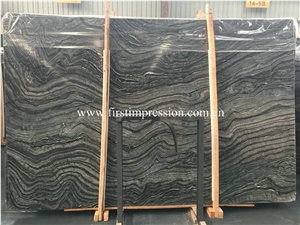 Ancient Wood Vein Slabs /Silver Wave /Black Wooden /Zebra Black /Antique Serpenggiante /Antique Wood /Black Wood /Black Serpenggiante Slabs