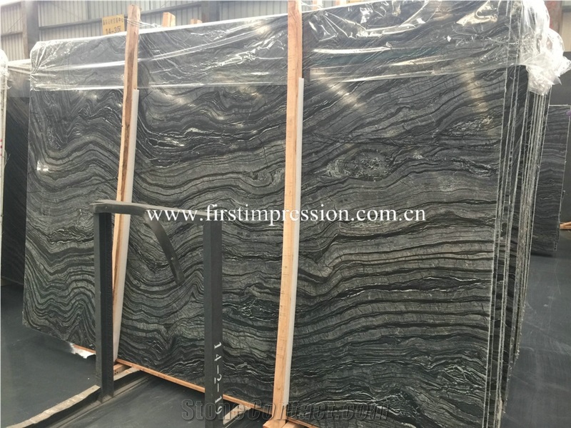 Ancient Wood Vein Slabs /Silver Wave /Black Wooden /Zebra Black /Antique Serpenggiante /Antique Wood /Black Wood /Black Serpenggiante Slabs