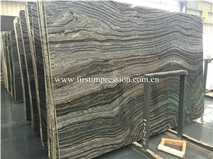 High Quality & Best Price Black Wood Gain Slabs & Tiles/ Silver Wave Black Wooden Zebra/ Antique Wood Black/ Wood Black Serpeggiante Slabs