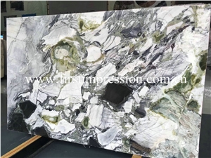 Hot Sale First Impression Beauty White Jade Marble Slabs&Tiles/ White Beauty Mabrle/ Green Jade Natural Stone/ Bookmatck Wall Covering