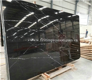 Popular Tulip Marble/ Brown Marquina Slabs & Tiles/ Brown St Laurent Flooring Tiles/ Tulip Marble Tiles & Slabs/ Portoro Gold Marble