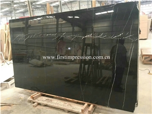 Popular Tulip Marble/ Brown Marquina Slabs & Tiles/ Brown St Laurent Flooring Tiles/ Tulip Marble Tiles & Slabs/ Portoro Gold Marble