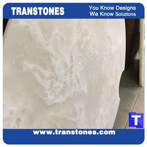 Cut to Size Roof Light and Wall Panel Backlit Solid Surface Faux Marble Interior Materials for Home and Office Decoration