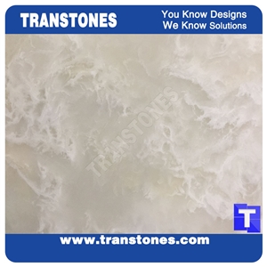 Cut to Size Roof Light and Wall Panel Backlit Solid Surface Faux Marble Interior Materials for Home and Office Decoration