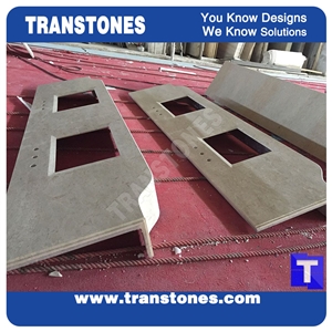 Natural Grey Stones Engineered Stone Bathroom Wall