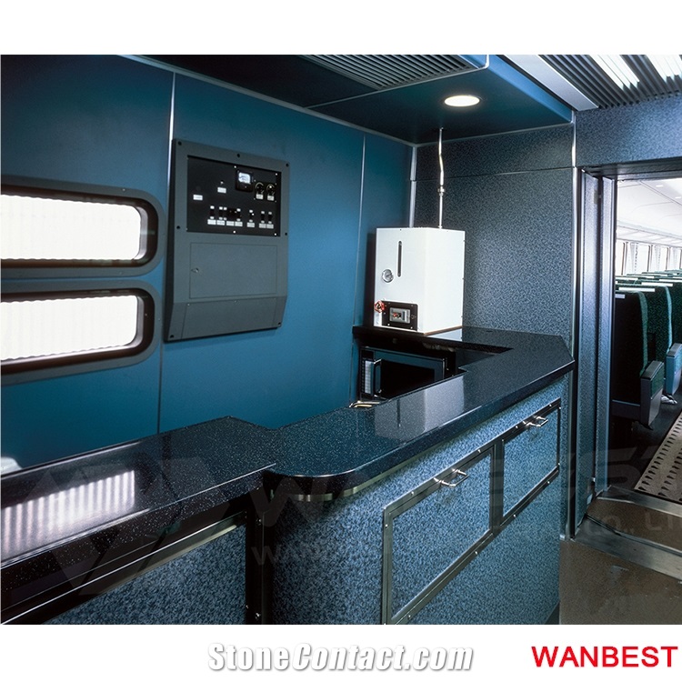 Customized Artificial Marble Acrylic Top Wood Train Station Airport Departure Area Check in Ticket Reception Counter Front Table for Retail Store