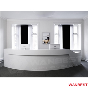 Made in China Artificial Stone Marble Hospital Lobby Hall Shopping Center Hotel Company Hotel Library Salon Nightclub Reception Desk Front Table