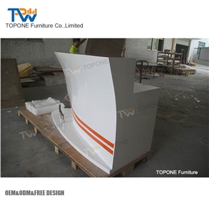 Modern Home Bar Furniture Artificial Marble Stone White Color Boat Shaped Bar Counter Desk Tops,Interior Stone Marble Wine Coffee Shop Service Counter