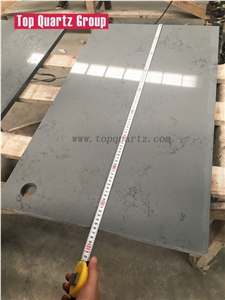 Professional Custom Quartz Stone Bathroom Counter Tops,Artificial Quartz Stone,Imitation Marble Pattern Vanity Tops