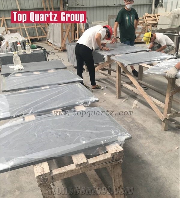 Professional Custom Quartz Stone Bathroom Counter Tops,Artificial Quartz Stone,Imitation Marble Pattern Vanity Tops
