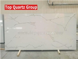 Top Quality Artificial Calacatta Nuvo Quartz Stone Slabs,Professional Quartz Slab Manufacturer Factory in China