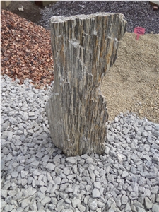 Gneiss Stone Bark Monolith for the Garden