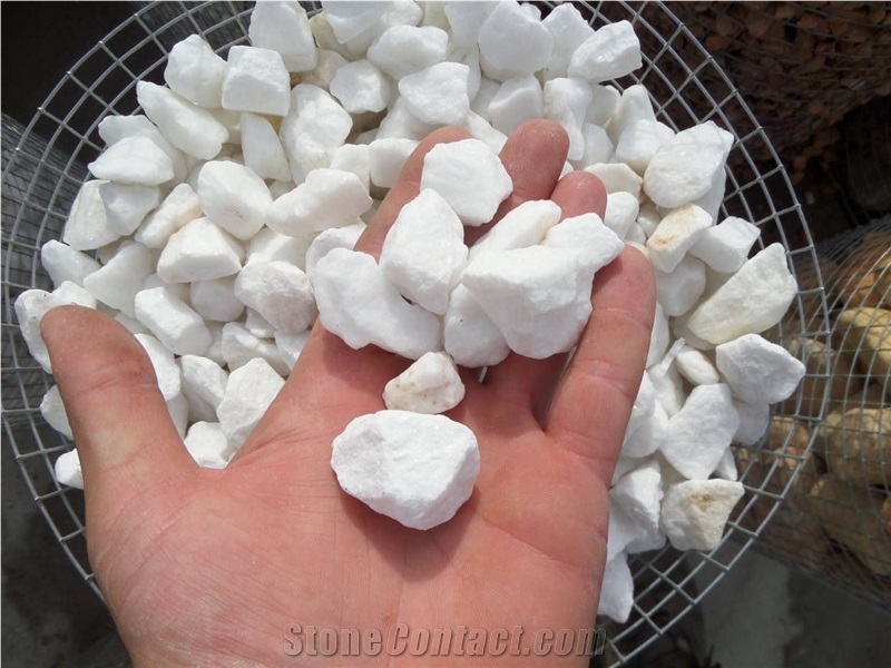 Gravel White Angel for the Garden 2-8mm 8-16mm 16-32mm
