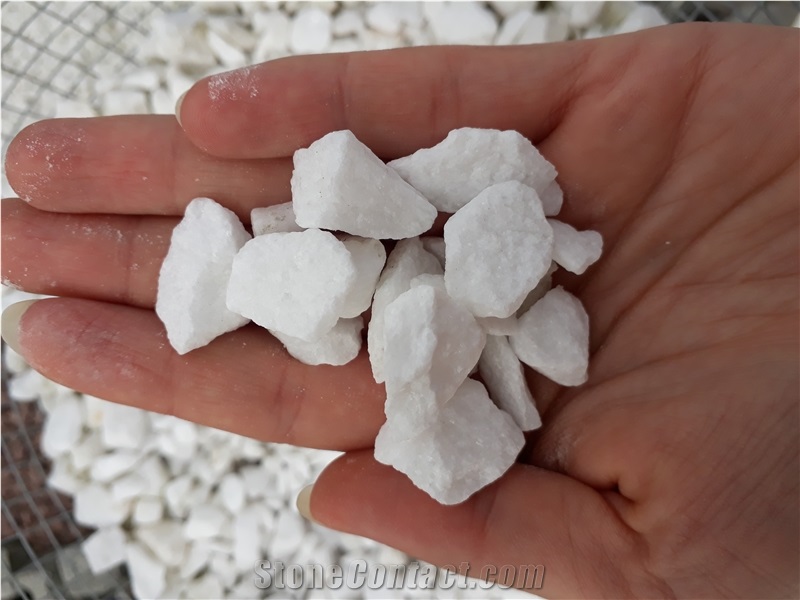 Gravel White Angel for the Garden 2-8mm 8-16mm 16-32mm