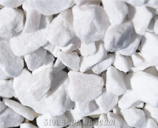 Gravel White Angel for the Garden 2-8mm 8-16mm 16-32mm