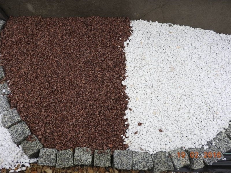Gravel White Angel for the Garden 2-8mm 8-16mm 16-32mm