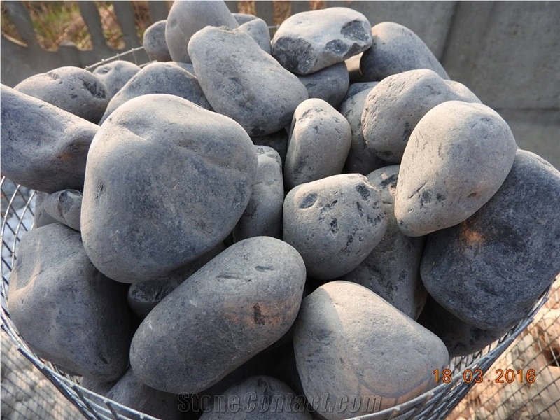 Pebble Nero Ebano for the Garden 1-2cm 2-4cm 4-6cm