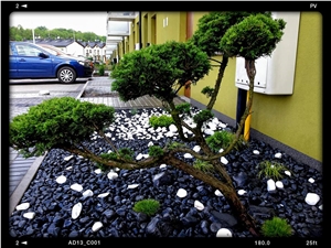Pebble Nero Ebano for the Garden 1-2cm 2-4cm 4-6cm