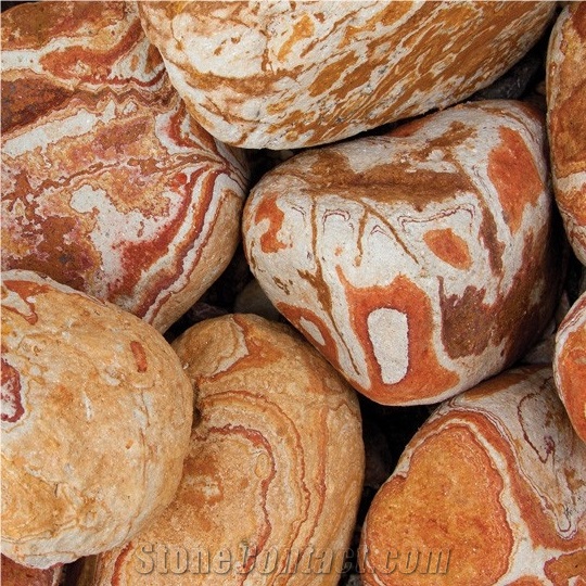 Pebble Rainbow for the Garden 2-4cm, 4-8cm