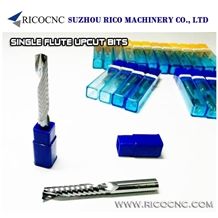 Spiral Router Bits, Single Flute Spiral Bits, Solid Carbide up Cut Router Bits, Single Flute Upcut End Mills