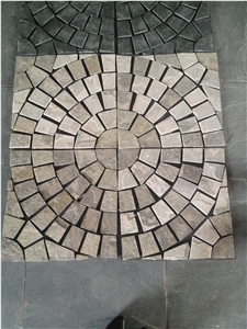 Flagstone Cube Stone Paving Sets Floor Covering Courtyard Road Pavers Exterior Pattern
