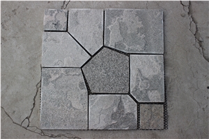 Flagstone Cube Stone Paving Sets Floor Covering Courtyard Road Pavers Exterior Pattern