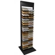Waterfall Quartz Tower Display Racks Flooring Stand for Sample Stone