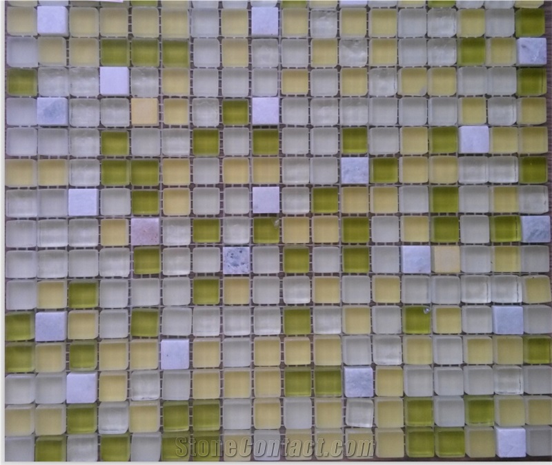 Green Glass Mosaic Tiles