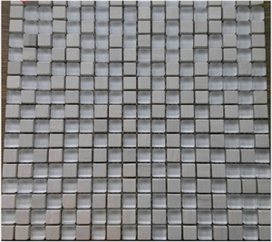 Super White Glass Kitchen Backsplash Mix White Marble Mosaic Tile