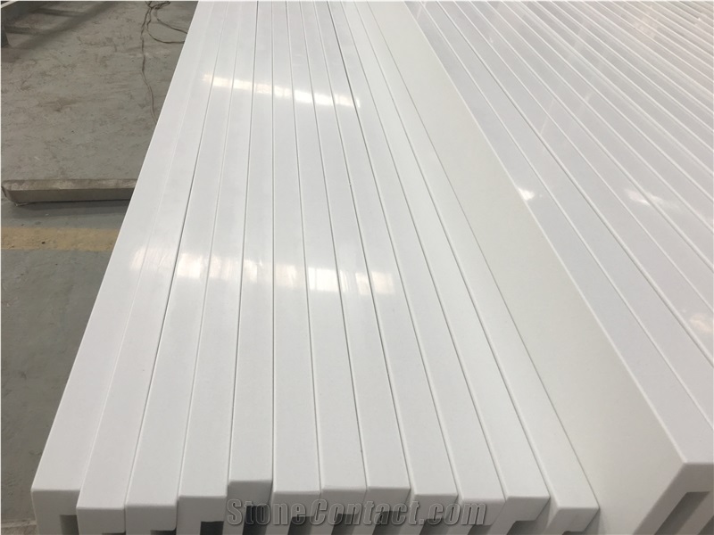 China Polished Quartz Slab /Pure White Quartz Slabs/Caesarstone 1141 Pure White Quartz/Caesarstone Quartz Countertop/Pure White Quartz Countertops