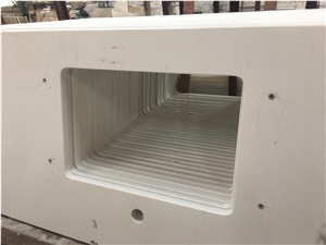 China Polished Quartz Slab /Pure White Quartz Slabs/Caesarstone 1141 Pure White Quartz/Caesarstone Quartz Countertop/Pure White Quartz Countertops