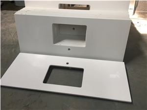 China Polished Quartz Slab /Pure White Quartz Slabs/Caesarstone 1141 Pure White Quartz/Caesarstone Quartz Countertop/Pure White Quartz Countertops