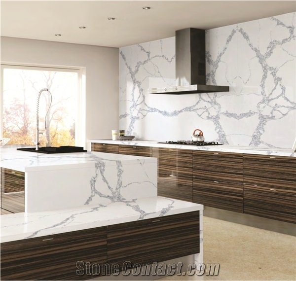 High Quality Calacatta Nuvo Quartz Countertop from China/Statuario Nuvo Quartz Countertops/Statuario Maximus Countertops/Calacatta White Quartz Slabs