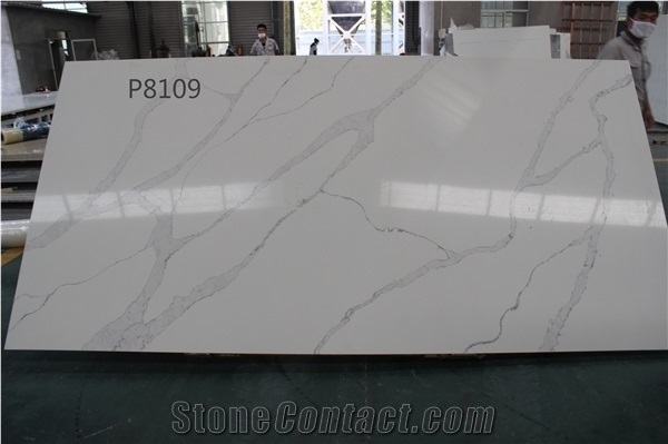 High Quality Calacatta Nuvo Quartz Countertop from China/Statuario Nuvo Quartz Countertops/Statuario Maximus Countertops/Calacatta White Quartz Slabs
