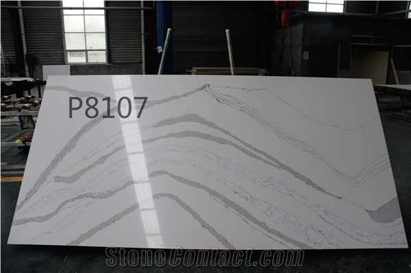 High Quality Calacatta Nuvo Quartz Countertop from China/Statuario Nuvo Quartz Countertops/Statuario Maximus Countertops/Calacatta White Quartz Slabs