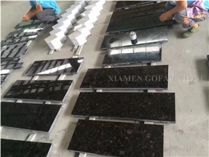 Angola Brown Polished Granite Interior Staircase,Stepping Risers,Stair Threshold Treads