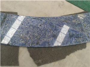 Azul Bahia Brazil Blue Granite Swimming Pool Coping Tiles for Floor Paving,Landscaping Stone Exterior Pool Surround Channel