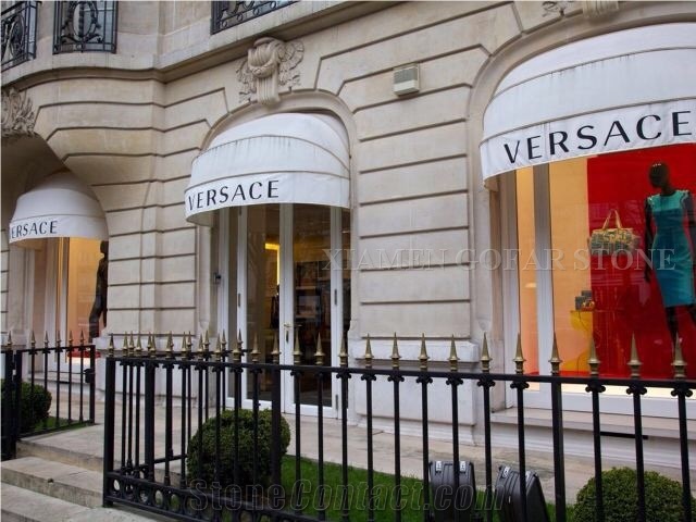 France Buffon Limestone Beige Seashell Coral Stone Tiles Honed Building Exterior Wall Cladding,Walling Pattern Gofar