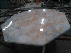 Ivory Beige Crystal White Onyx Stone Polished Tabletop Interior,Worktop Dinner,Table Top Ivory Beige Crystal White Onyx Stone Polished Tabletop Interior,Worktop Dinner,Table Top