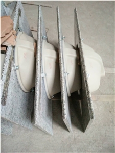 Project Show with Good Packing Brazil Giallo Ornamental Granite Bath Top,Vanity Top for Interior Stone