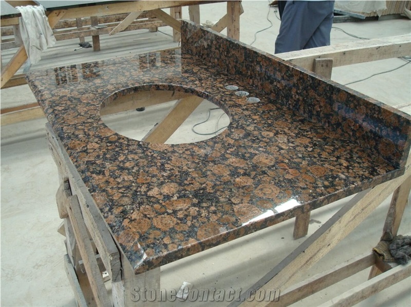 Baltic Brown Granite Kitchen Top,Countertop,Direct Factory with Ce Certificate,Cheap Price Good Quality Bench Top